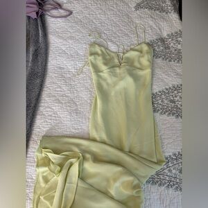 Abercrombie & Fitch Keyhole slip midi dress